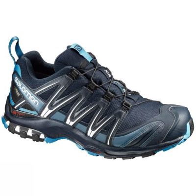 Zapatillas Running Salomon XA Pro 3D GTX Hombre - Negras / Azules - Chile TXQ176598